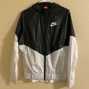 Black and White Nike Windbreaker